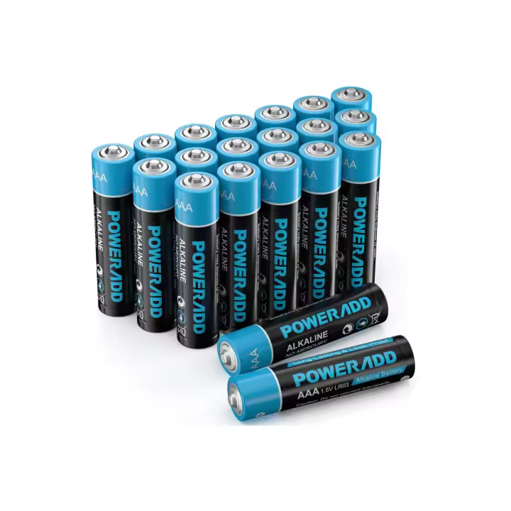 Baterías Pilas AA AAA de 1,5 V combinadas, doble A y triple A de larga duración, batería alcalina LR6 LR03, alto rendimiento, 10 años de vida útil para mandos a distancia, juguetes, ratón, paquete de 12, de 16, de 20, 24, 36, 48. - 1