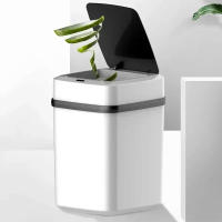 Bandeja De Basura Inteligente 13L Para Cocina Y Baño Cesta De Residuos Eléctrica Para Inodoro Recipiente De Basura Con Toque - details 3