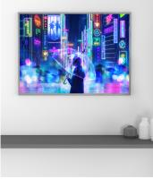 Lámpara LED De Anime Cyberpunk Para Habitaciones Futuristas Luz De Noche Con Paraguas Decorativa Para El Hogar Y Regalo - details 6
