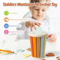 Juguete Educativo De Madera 3 En 1 Para Niños Juego De Alineación Sensorial Montessori Aprendizaje En La Guardería - details 8
