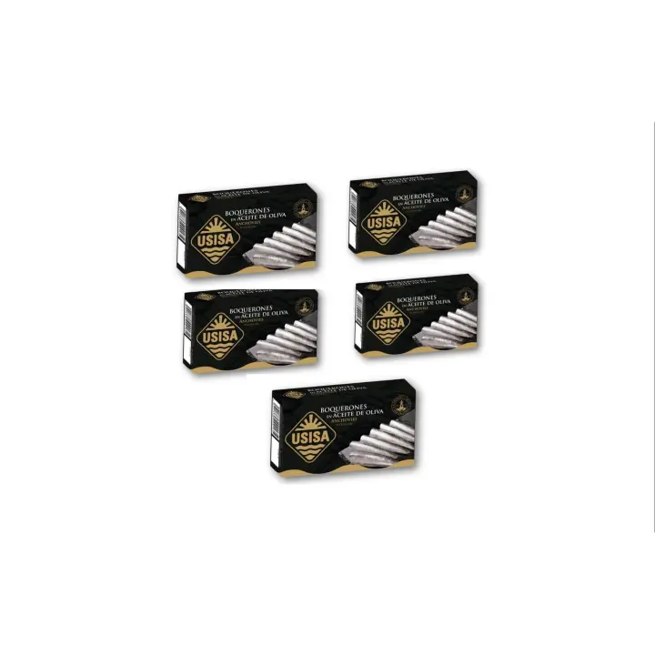 5 unidades - Boquerones en Aceite de Oliva USISA 120gr. - 1