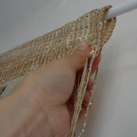 Cortina De Puerta Con Borlas Brillantes Divisor De Ventana Para Decoración De Sala De Estar Y Fiestas Material De Poliéster Clásico Estilo - details 14