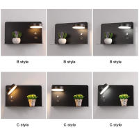Lámpara De Pared Moderna Minimalista Con Botón Y Cabezal Giratorio 330° Recargable Por USB Iluminación Interior Para Dormitorio Con Enchufe EU/US - details 4