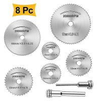 8 unids HSS mini circular Hojas de Sierra herramienta Rotary para Dremel cortador de metal conjunto de máquinas Eléctricas - details 0