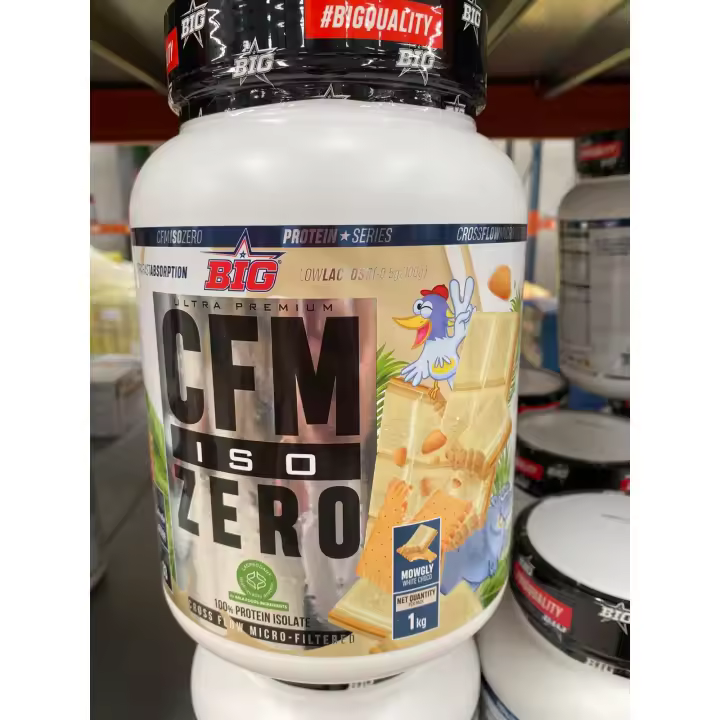 BIG CFM ISO ZERO 1 KG MOWLY CHOCOLATE BLANCO - AISLADO DE PROTEÍNA DE SUERO - 1