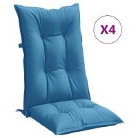 vidaXL Cojines silla respaldo alto 4 uds tela 120x50x7 cm Color Antracita melange,  Gris claro melange,  Gris oscuro melange y mas Cojín Decorativo de Asiento Cojines de muebles de salon - details 0