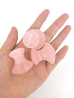 1 Pcs Piedra De Jade Rosa Natural Con Forma De Setas Para Masaje De Polvo Facial Y Ojos Pedra De Beleza Energética - details 1