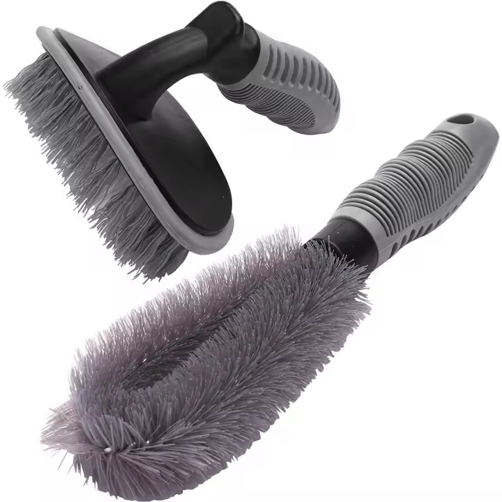 Kitchen Cepillo de rueda para limpieza de llantas de aleación y neumáticos, limpiador de llantas para tu coche, motocicleta o bicicleta, herramienta de lavado de cepillo de neumáticos - 1