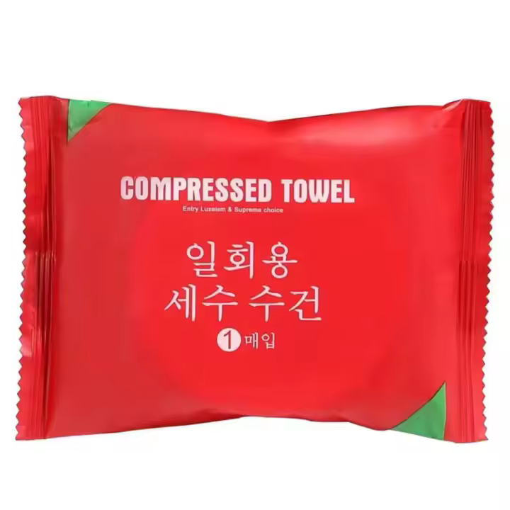 5PCS Toalla De Viaje Desechable Blanca Y Gruesa Absorbente Grande Para Limpieza Facial Y Baño En Casa Tamaño Rectangular Hecho De Algodón Cómodo - 1