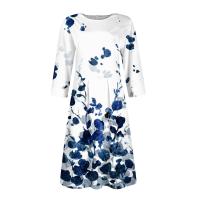 Vestido Para Mujer Traf 2024 De Manga 3/4 Casual Y Elegante Con Bolsillo Y Cierre Trasero Vestido Femenino De Organza Mid-calf Para Todas Las Temporadas - details 12