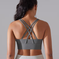 Sujetador Deportivo Para Mujer Alta Soporte Impacto Yoga Running Quick Dry Top Deporte Gimnasio Padded Bralette Sexy - details 57