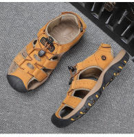 Sandalias De Cuero Genuino Para Hombre Zapatos De Agua Para Exterior Sandalias De Verano Para Hombre SNORW Casual Cómodo - details 6