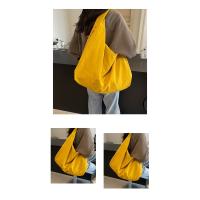 Bolso De Hombro Casual De Nylon Para Mujer Con Compartment Interior Bolsa De Compras Con Cierre De Cremallera Color Sólido Estilo Versátil - details 12