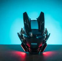 Máscara De Cosplay Punk Cyberpop Con Luz Y Pantalla De Subtítulos Rolling Mecha Soldado Tecnología Control Por App Regalo De Navidad Para Hombres Y Mujeres - details 15