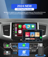 Adaptador Wireless Carplay 2en1 Android Auto USB Inteligente Tripodpie Para Coches Havel Kia Volvo Audi MG VW Hyundai Jeep Plug And Play 5G Wifi FOTA Update - details 1