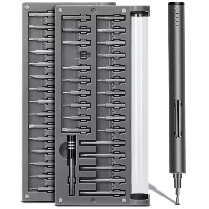 Mini Destornillador Eléctrico 3,6V 55 Puntas Precisión - Herramienta Reparación Teléfono Reloj - 1
