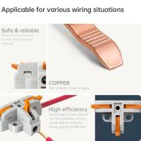 Conectores De T De 3 Caminos Para Enredado 20Pcs Para Cableado Quick Splitter Conector Para Circuito En Línea 24-12 AWG Tipo De Terminal De Prensa - details 7