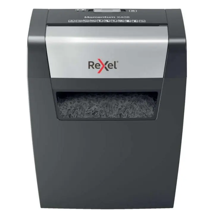 Rexel Momentum X406 - Destructor de Papel de Alta Seguridad P4 con Corte Confeti 4x30mm - 1