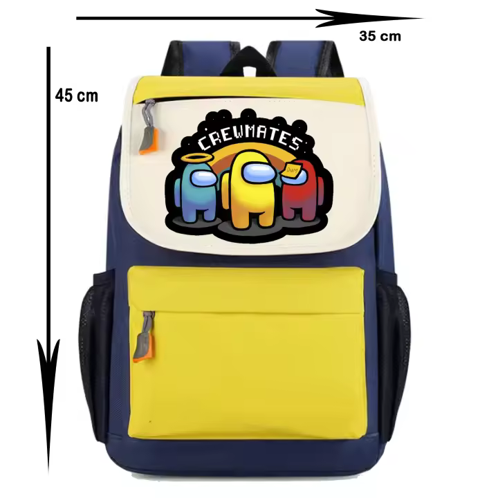 Mochila Among Us. The Impostor. Varios colores. Ideal para la escuela. Colegio. Senderismo. Excursiones. Multiples bolsillos - 1