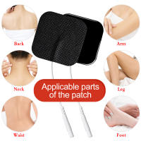 100Pcs Autocolantes De Electrodo Adhesivos 5x5cm Para Masajeador EMS TENS Estimulador Muscular Y Nervoso Terapia Física Corporal - details 10