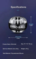 Bola De Fuerza LED Para Muñeca Entrenador De Brazo Autostart Gyro Bola De Resistencia Para Fortalecimiento Muscular ABS TPR Multi Size - details 6