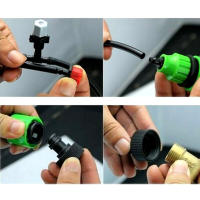Sistema De Riego Por Aspersión Micro Para Jardín Patio Con Mister De Agua Y Enfriamiento 5M Y 10 Cabezales De Aspersor - details 2