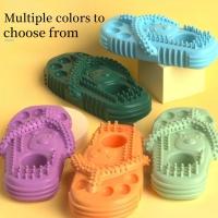 Juguetes Para Morder De Goma TPR Para Perros Y Gatos Con Puntos Protruidos Para Limpieza Y Enseñamiento De Dientes Juguetes Sonoros Con Clip De Alimento - details 1