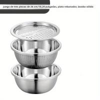 Taladro De Acero Inoxidable 3-Piezas Cubiertas De Olla Multifuncional Mezclador Planador Desmontable Multi Capa Cortador - details 4