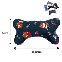 COTTECOTA-Cojín para perro 19x31,5cm Modelos aleatorios Color Aleatorio  Cojín en forma de hueso Gato cojin, Almohada de peluche para mascotas reposacabezas protectora para dormir para gatito, perro Almohada para Dormir Cojin gato Ref.14165 - details 0