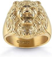 GUESS Anillo Hombre Acero Inoxidable Dorado León UMR78001-64 - details 0