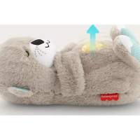 Anxiety Relief Koala, Breathing Otter, Portable Plush Toy with Sensory Details, Music Lighting and Rhythmic Breathing Movement Grey - details 1