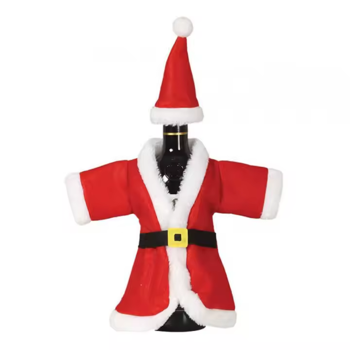 Guirma Funda de Botella con forma de Papá Noel 40 cm - 1