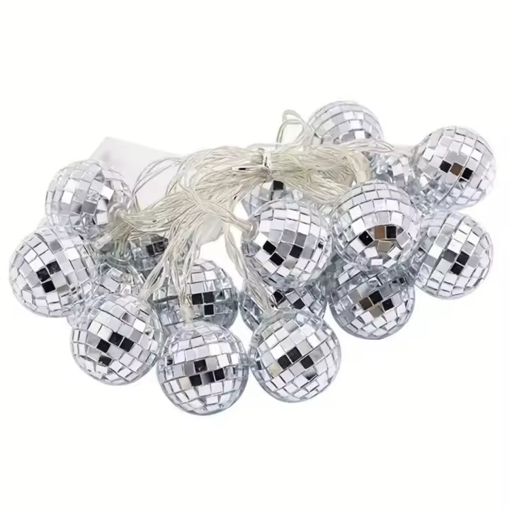 Luz De Espejo LED En Cadena 1 Pack Luz De Fiesta Disco Navidad Color Calido Luces De Espejo Para Barra De Fiesta - 1