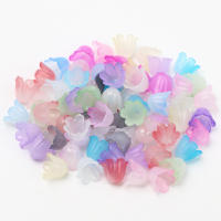 100pcs Bolas De Acrílico Bellflower Mixtas Para Hacer Pulseras Collares Y Aretes Accesorios De Joyería DIY Forma Oval Diametro 11mm - details 1