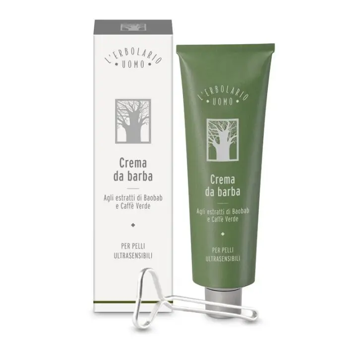 L'Erbolario Crema de Afeitado Baobab, 150ml - Protección y Suavidad para la Piel al Afeitar - 1