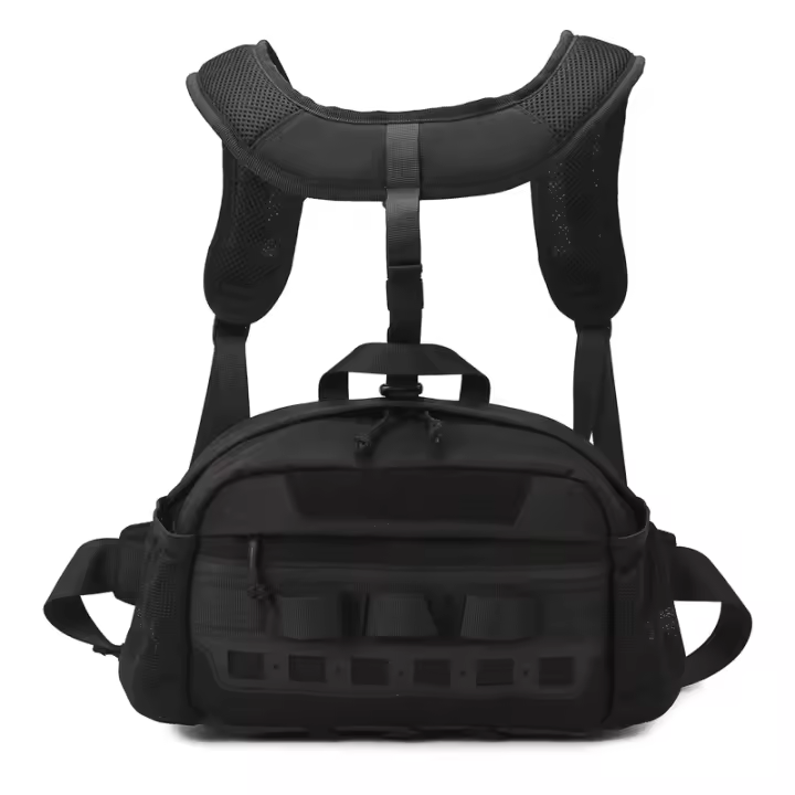Chaleco Táctico Para Hombre Mochila Deportiva Grande Para Caza Pesca Y Camping Bolsa De Cintura Molle Multifuncional De Oxford - 1