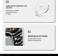 Reloj De Pulsera De Cuarzo Para Hombre Estilo Casual Y Negocio Material De Acero Inoxidable Luminoso Con Correa De Cuero Reloj De Fecha - details 5