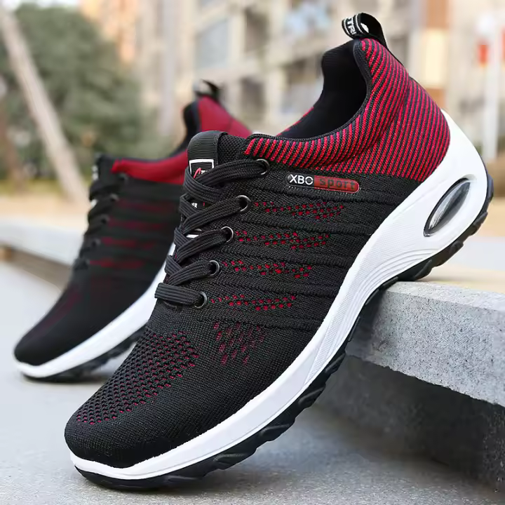 Zapatos Flyweave para hombre, zapatos casuales de primavera para exteriores, zapatos deportivos de malla transpirable para hombre - 1
