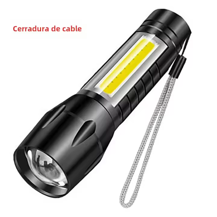 Mini Torcha LED Recargable Portátil Con USB Luz De Alta Potencia Batería Linterna Impermeable De Longitud De Rayo Para Camping - 1