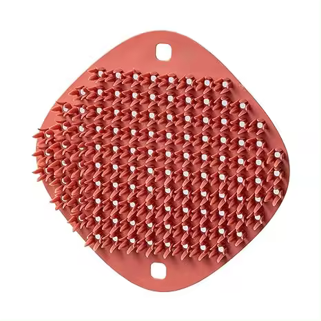 Verde Cepillo de Limpieza Multifuncional para Cocina - Forma de Olla Elástica - Lavado de Platos - Rojo - 1
