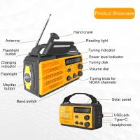 Radio Portátil Recargable Con Crank Solar AM/FM Para Supervivencia Con Batería Recargable Radio USB Linterna Y Lámpara De Lectura - details 8