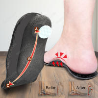 Almohadilla De Apoyo Para Arco De Pie Plano En Cuero Negro Ortopédica Unisex Para Hombres Y Mujeres Corrección O/X De Pierna - details 9