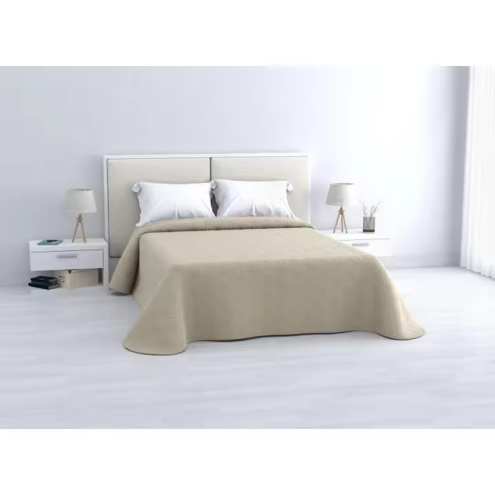 STARLEY-- Colcha Bouti Rombos Lisa o Estampada, Colcha Cubre Cama 100% Poliéster. Fina, Extra Suave y Ligera. Ideal para Primavera y Verano.90/105/135/150CM - 1