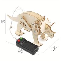 Kit De Juguetes STEM Dinosaurio Para Niños Puzzle 3D De Madera Modelo De Robot Proyectos Educativos Científicos DIY - details 7