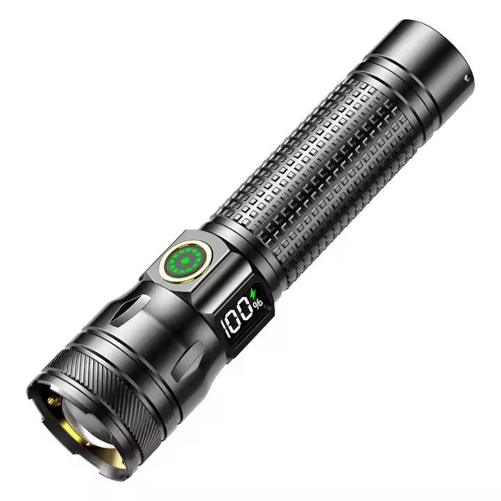 Linterna pequeña y potente, increíble linterna LED, recargable, con zoom, linterna táctica impermeable para emergencias de campamento - 1
