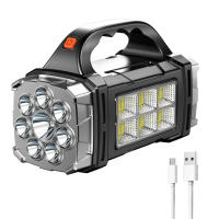 Linterna LED Solar De 5000mAh Con Luz De Trabajo COB Linterna De Camping Impermeable Y Portátil Como Power Bank Recargable USB - details 11