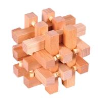 Juego De Puzzle Interlocking De Madera 3D IQ Brain Teaser Kong Ming Lock Lu Ban Para Adultos Y Niños Juguete De Desafío Mental - details 13