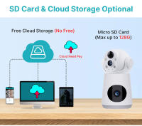 Cámara De Seguridad V380 4K 8MP Con Batería Integrada Y Dos Lentes Monitor De Bebé Indoor Con Audio Bidireccional Vigilancia Y Protección Doméstica - details 10