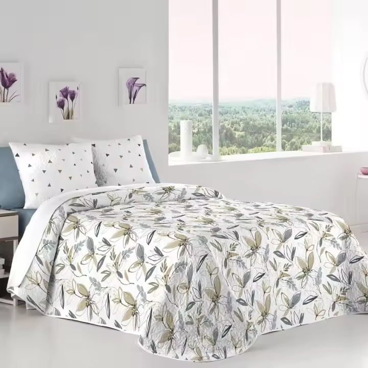 COLCHA REVERSIBLE  BOUTI MALU COLOR NATURAL FUN&DECO CAMA 135 - 1