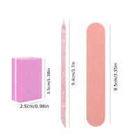 Kit De Arte De Uñas 30pcs Rosa - Mini Archillo Desechable Y Pads De Pulido Para DIY Joyería Poli Set De Herramientas Esenciales Para Uñas - details 3